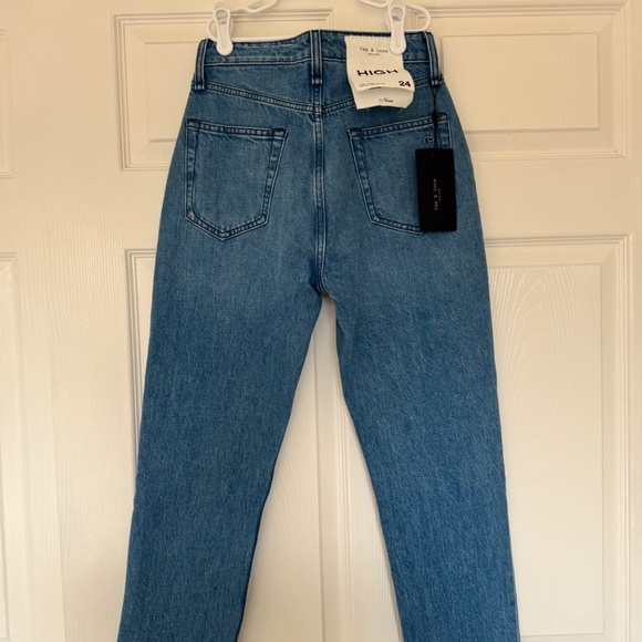 Rag & Bone jeans Nina high-rise ankle cigarette 24 Poppy - Picture 3 of 8